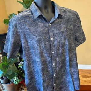 Original Penguin Navy Tropical Hawaiian Shirt